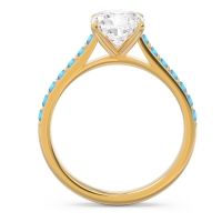 Cathedral Pave Cushion Uttha Ring