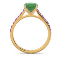Cathedral Pave Cushion Uttha Ring