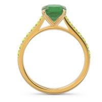 Cathedral Pave Cushion Uttha Ring