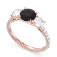 Three Stone Pave Trivisti Ring