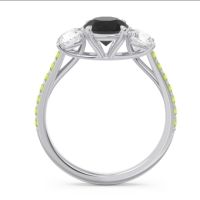 Three Stone Pave Trivisti Ring