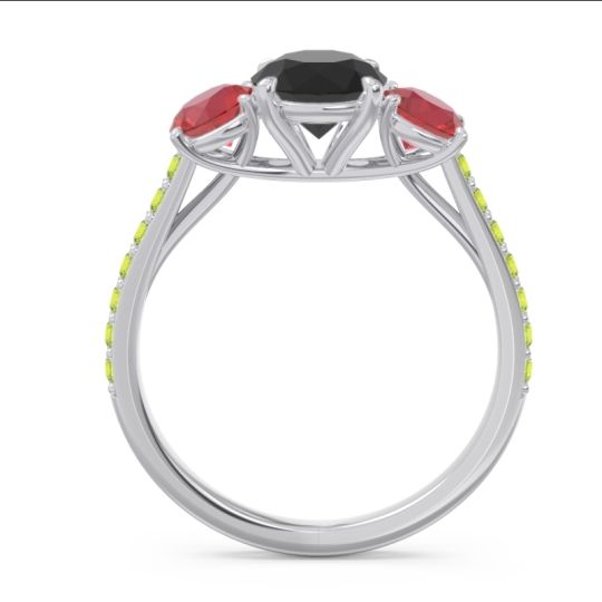 Three Stone Pave Trivisti Ring
