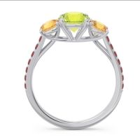 Three Stone Pave Trivisti Ring