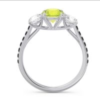 Three Stone Pave Trivisti Ring