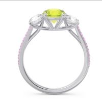 Three Stone Pave Trivisti Ring