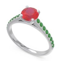 Cathedral Pave Stasnu Ring