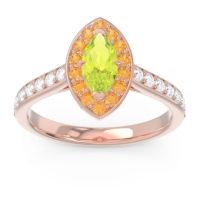 Halo Pave Marquise Nauka Ring
