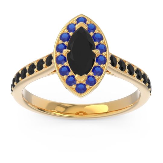 Halo Pave Marquise Nauka Ring