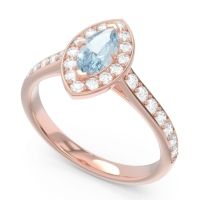 Halo Pave Marquise Nauka Ring