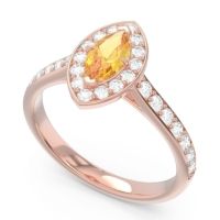 Halo Pave Marquise Nauka Ring