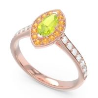 Halo Pave Marquise Nauka Ring