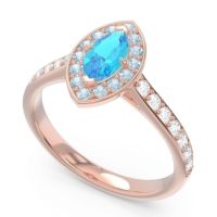 Halo Pave Marquise Nauka Ring