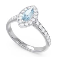 Halo Pave Marquise Nauka Ring