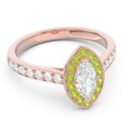 Halo Pave Marquise Nauka Ring