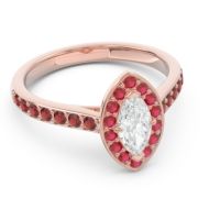 Halo Pave Marquise Nauka Ring