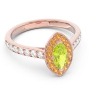 Halo Pave Marquise Nauka Ring