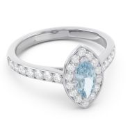 Halo Pave Marquise Nauka Ring