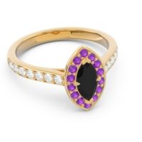 Halo Pave Marquise Nauka Ring