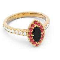 Halo Pave Marquise Nauka Ring