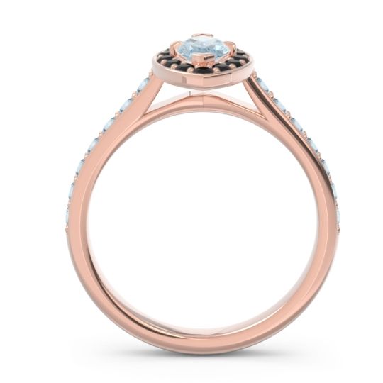 Halo Pave Marquise Nauka Ring
