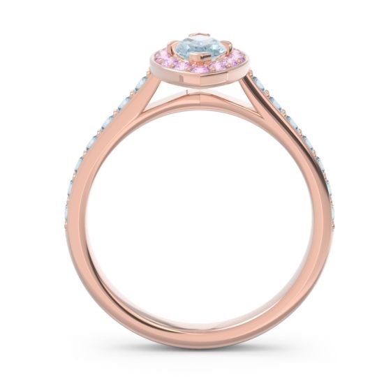 Halo Pave Marquise Nauka Ring