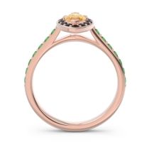 Halo Pave Marquise Nauka Ring