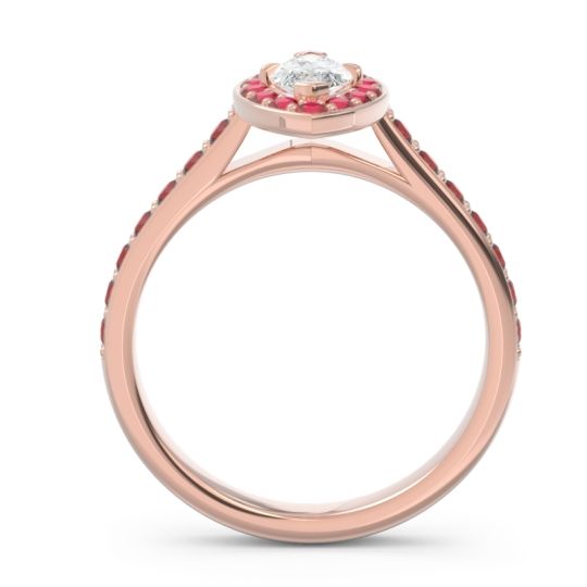 Halo Pave Marquise Nauka Ring