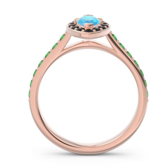 Halo Pave Marquise Nauka Ring