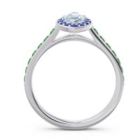 Halo Pave Marquise Nauka Ring
