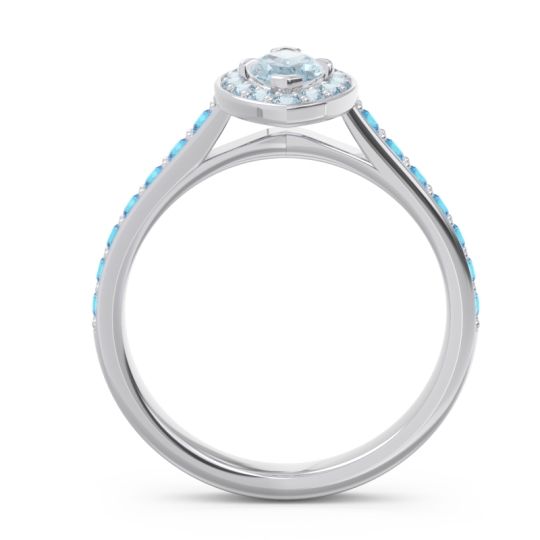 Halo Pave Marquise Nauka Ring