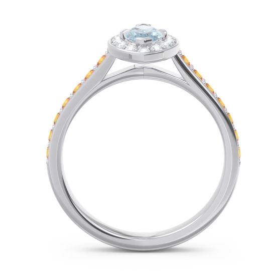 Halo Pave Marquise Nauka Ring