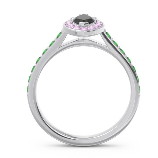 Halo Pave Marquise Nauka Ring
