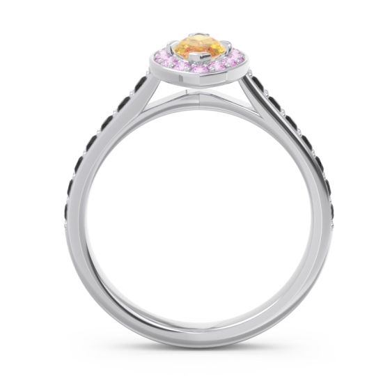 Halo Pave Marquise Nauka Ring