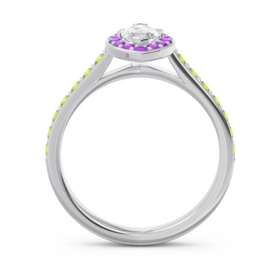Halo Pave Marquise Nauka Ring