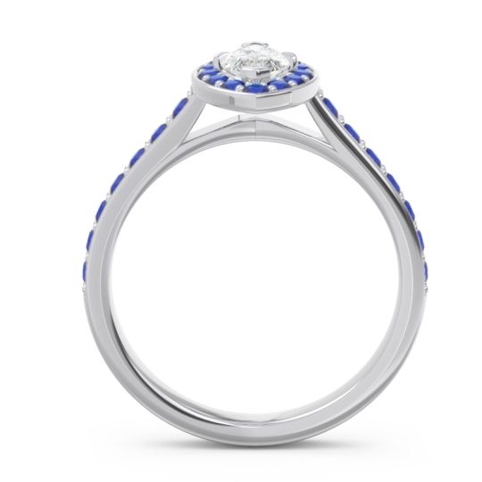 Halo Pave Marquise Nauka Ring