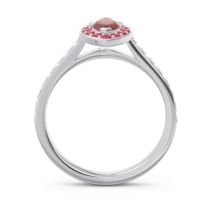 Halo Pave Marquise Nauka Ring