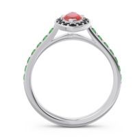 Halo Pave Marquise Nauka Ring