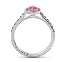 Halo Pave Marquise Nauka Ring