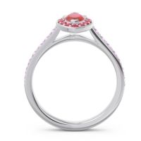 Halo Pave Marquise Nauka Ring
