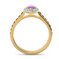 Halo Pave Marquise Nauka Ring