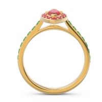 Halo Pave Marquise Nauka Ring
