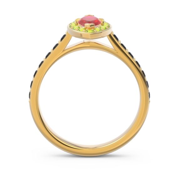 Halo Pave Marquise Nauka Ring