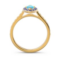 Halo Pave Marquise Nauka Ring
