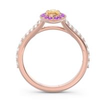 Halo Pave Milgrain Marquise Busaplavi Ring