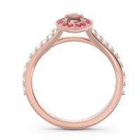 Halo Pave Milgrain Marquise Busaplavi Ring