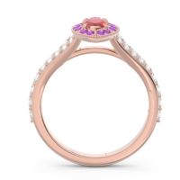 Halo Pave Milgrain Marquise Busaplavi Ring