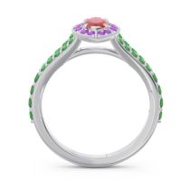 Halo Pave Milgrain Marquise Busaplavi Ring