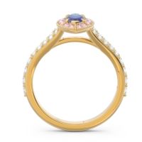 Halo Pave Milgrain Marquise Busaplavi Ring