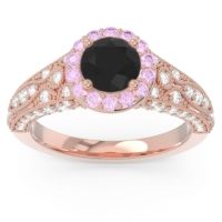 Halo Pave Milgrain Marudyana Ring