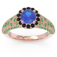 Halo Pave Milgrain Marudyana Ring